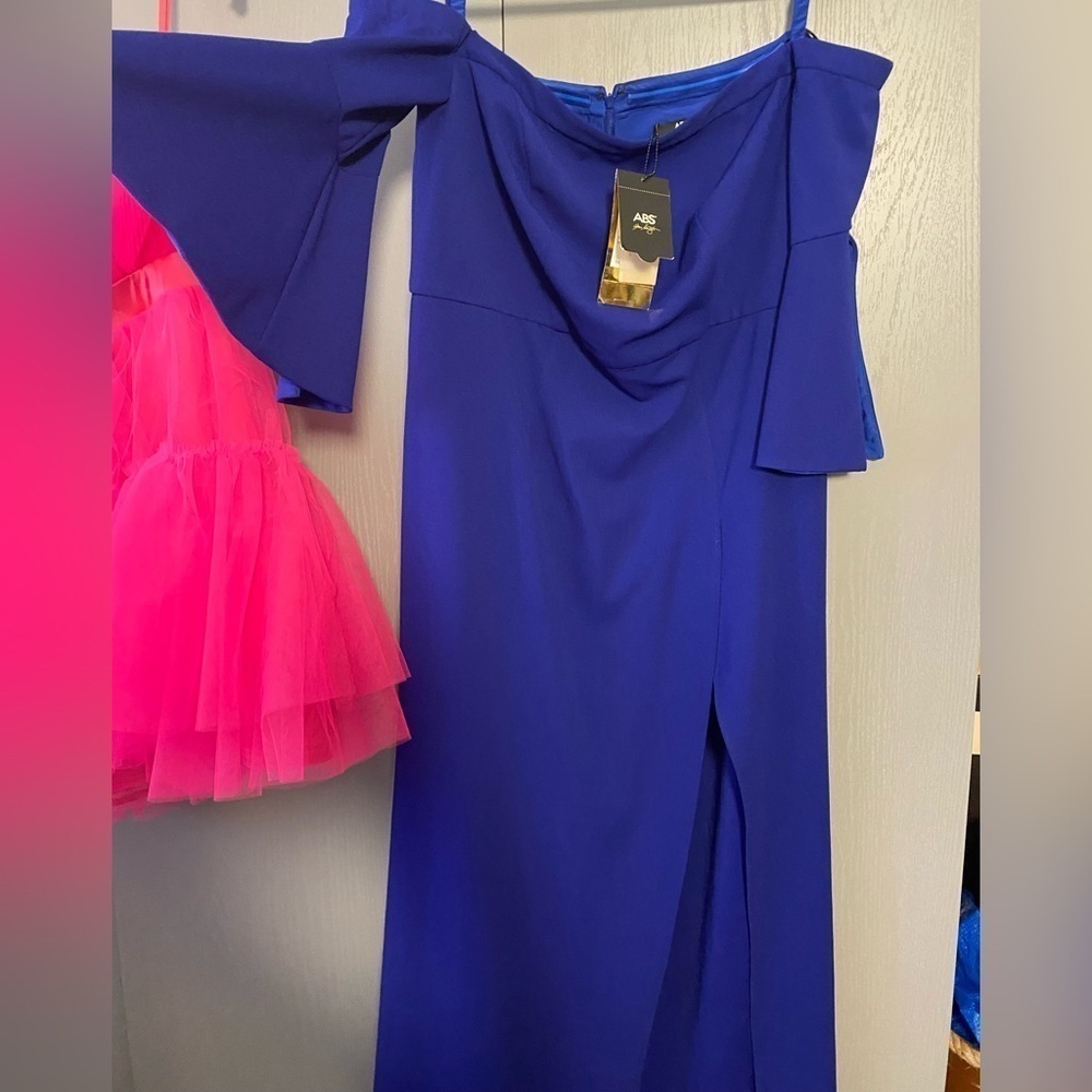 ABS Allen Schwartz Dress In indigo. Size 1X. Nwt - Picture 2 of 9